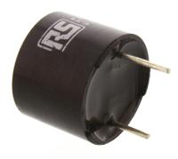 511-7658 RS PRO 85dB PCB Mount Continuous Internal Magnetic Buzzer Component, 12 (Dia.) x 9.5mm, 4V dc Min, 8V dc Max