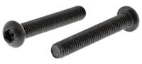 822-9127 RS PRO Black, Self-Colour Steel Hex Socket Button Screw, ISO 7380, M6 x 40mm
