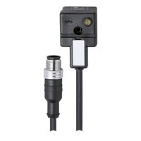 e11573 ifm electronic Male 1 way M12 to Female 1 way Valve Connector Sensor Actuator Cable, 1.5 m