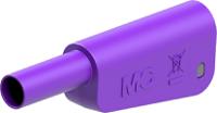 662023-26 Staubli Violet Plug Test Plug, Solder Termination, 32A, 1kV, Gold Plating