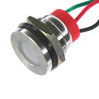 pl16sl093 CML Innovative Technologies PL16SL Series Green, Red Panel LED, 24V, 16mm Mounting Hole Size, Lead Wires Termination,