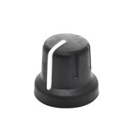 305drnp120-00626-1004-224 Sifam 16mm Black Potentiometer Knob for 12.5mm Shaft D Shaped, 3/05/DRNP120 006/26 /1004 /224