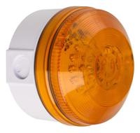 led195-03wh-01 Moflash LED195 Series Amber Flashing Beacon, 35 → 85 V ac/dc, Surface Mount, Wall Mount, LED Bulb, IP65