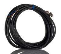 e2a-s08ks02-wp-b1-5m Omron Inductive Threaded Barrel Proximity Sensor, M8, 2 mm Detection, PNP NO, 12 → 24 V dc