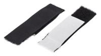 179-7188 RS PRO Cable Tie, Hook and Loop, 50mm x 20 mm, Black Nylon, Pk-10