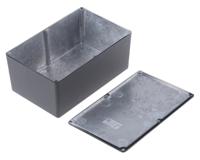 1590ebk Hammond 1590 Series Black Die Cast Aluminium Enclosure, IP54, Black Lid, 187.5 x 119.5 x 78mm