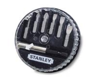 1-68-738 Stanley Bit 7 Pieces, Flat, Hex, Phillips, Pozidriv, Square, Tampered Torx, Torx