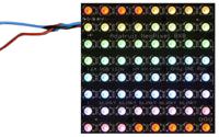 2870 Adafruit , NeoPixel NeoMatrix 64 RGBW Warm White LED Matrix Module