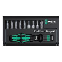 05056653001 Wera Hexagon; Phillips; Pozidriv; Slotted; Torx Interchangeable Screwdriver Set, 11-Piece