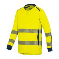 tshirlghl01jml T2S TSHIRLGHL01 Yellow/Navy Unisex Hi Vis T-Shirt, L