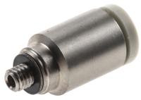 kq2s04-m3g SMC KQ2 Series Straight Threaded Adaptor, M3 Male to Push In 4 mm, Threaded-to-Tube Connection Style