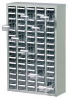 669-3803 RS PRO 75 Drawer Storage Unit, Steel, 937mm x 586mm x 222mm, Grey