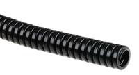 fpas10b-50m Flexicon Flexible Conduit, 10mm Nominal Diameter, Plastic, Black