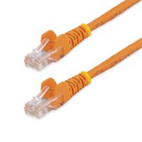 45pat3mor StarTech.com, 3m Cat5e, Orange RJ45 to Male RJ45 Male, U/UTP Unshielded, Terminated PVC Sheath