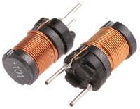 744743101 Wurth 100 μH ±10% Ferrite Radial Inductor, 1.5A Idc, 300mΩ Rdc, WE-TI