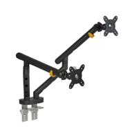 bnebfdb Bakker Elkhuizen Desk Clamp & Bolt-Through Mounting Monitor Arm for 2 x Screen, 35in Screen Size