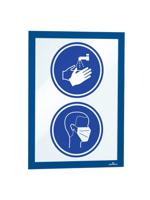 4872-07 Durable Blue A4 Smooth and rigid Information Frame, 323mm Height, 236mm Width