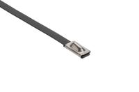 111-00290-mbt14sfc-spss316-bk HellermannTyton Cable Tie, 362mm x 4.6 mm, Black Polyester Coated Stainless Steel, Pk-100