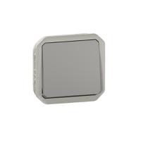 069511l Legrand Grey Push Button Light Switch, 1 Way
