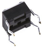 1825910-2 TE Connectivity Black Button Tactile Switch, SPST 50 mA @ 24 V dc 0.7mm
