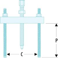 u53kl2 Facom Bearing Puller, 200 mm Capacity