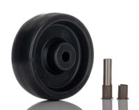 bog100x35-8 Tente Black Corrosion Resistant Trolley Wheel, 250kg