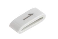 531-07852-hobs85-pvc-wh HellermannTyton HODS85 Slide On Cable Markers, Black on White, Pre-printed "1", 1.8 → 6.3mm Cable, 531-07852