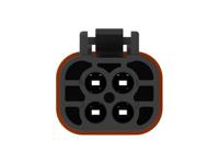 2356607-4 TE Connectivity, Superseal Pro Automotive Connector Plug Black Cable Mount 4 Way, Cable Termination