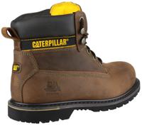 p708025 CAT Holton Brown Steel Toe Capped Men's Safety Boots, UK 10, EU 44