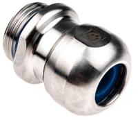 53806751 Lapp SKINTOP Series Metallic Stainless Steel Cable Gland, M20 Thread, 6mm min., 10mm max., IP69K
