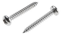 797-6128 RS PRO Plain Stainless Steel Pan Head Self Tapping Screw, N°6 x 1in Long 25mm Long