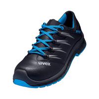 6934207 uvex 2 Men's Black, Blue Steel Toe Capped Safety Shoes, UK 7, EU 41