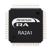 r7fa2a1ab3cfmaa0 Renesas Electronics, 32 bit ARM Cortex M23, RA2A1 Microcontroller, 48 MHz, 256kB FLASH, 64-Pin LQFP