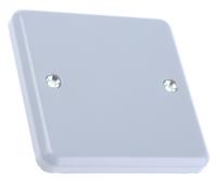 k3390-alm MK Electric Silver 1 Gang Blanking Plate