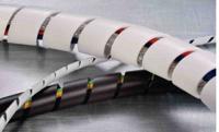 161-43201-sbpefr9-pe-fr-bk HellermannTyton Spiral Wrap, I.D 9mm, 100mm polyethylene (PE) SBPEFR Series