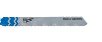 4932345826 Milwaukee 66mm Cutting Length Jigsaw Blade, Pack of 5
