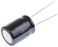 eeufr1e222s Panasonic 2200μF Aluminium Electrolytic Capacitor 25V dc, Radial, Through Hole - EEUFR1E222S