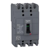 ezc100h3060 Schneider Electric, EasyPact MCCB 3P 60A, Breaking Capacity 10 kA, Fixed Mount