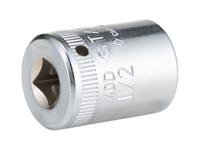 01530032 STAHLWILLE 1/4 in Drive 1/2in Standard Socket, 12 point, 23 mm Overall Length