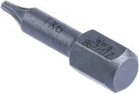 05066301001 Wera Torx Screwdriver Bit, TX 6 Tip, 1/4 in Drive, 25 mm Overall
