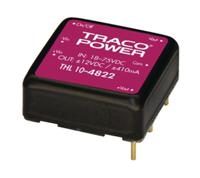 thl-10-2411 TRACOPOWER THL 10 DC-DC Converter, 5V dc/ 2A Output, 18 → 36 V dc Input, 10W, Through Hole, +80°C Max Temp -40°C