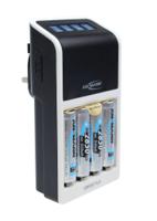 1001-0094-44-03520 Ansmann  Battery Charger For NiMH 9V, AA, AAA 4 Cell with UK plug, Batteries Included