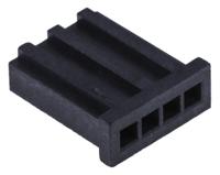 280359 TE Connectivity, AMPMODU MOD II Female Connector Housing, 2.54mm Pitch, 4 Way, 1 Row