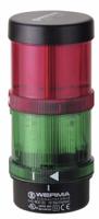 64924004 Werma KombiSIGN 71 Series Red/Green Signal Tower, 2 Lights, 24 V, Base Mount, Wall Mount