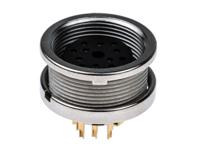kfv-120 Lumberg, KFV 12 Pole M16 Din Socket, DIN EN 60529, 3A, 60 V ac IP40, Female, Panel Mount