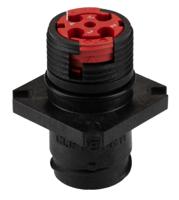 cl1r1101 Souriau Sunbank by Eaton Circular Connector, 4 Contacts, Flange, Standard Connector, Plug, Female, IP68, Clipper Series