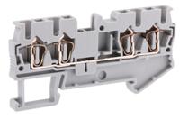 3031306 Phoenix Contact ST 2.5-QUATTRO Series Grey Feed Through Terminal Block, 2.5mm², 1-Level