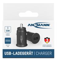 1000-0031-520 Ansmann Car Charger, 12 → 24V dc Input, 5V dc Output, 1A