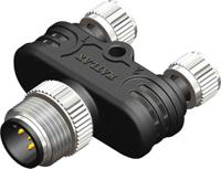 201-7235 RS PRO 1 Pole M12 Plug to 2 Pole M8 Socket Connector