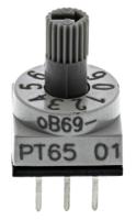 pt65301 Hartmann 10 Way Through Hole DIP Switch, Spindle Actuator